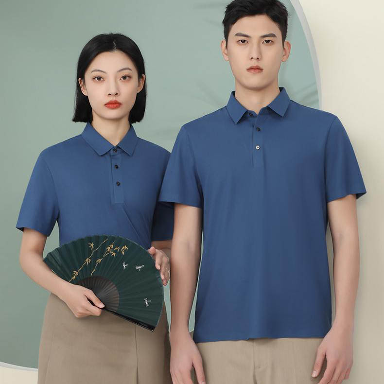 【贴合工艺，下摆开叉】高端POLO衫工作服高档T恤定制印logo56.3%棉高档POLO衫翻领T恤衫款式wanyou23880980★POLO衫精品推荐